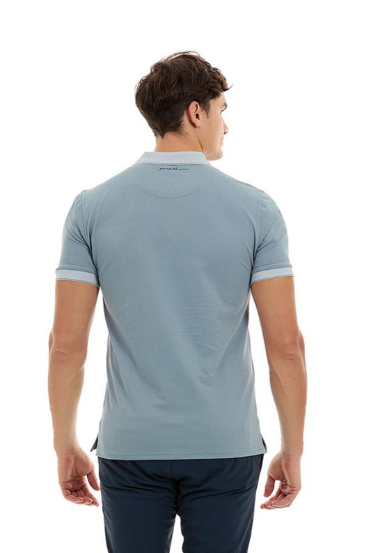 Tipo Polo Gris Azulado