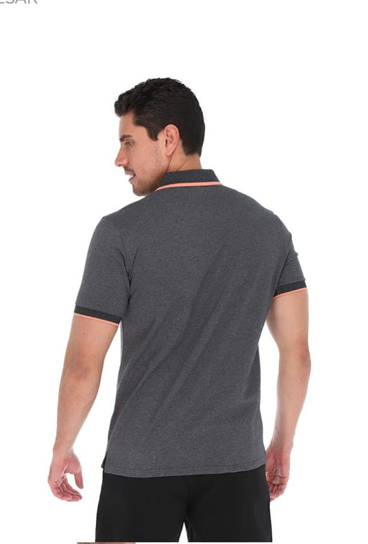 Tipo Polo Gris Jaspeado