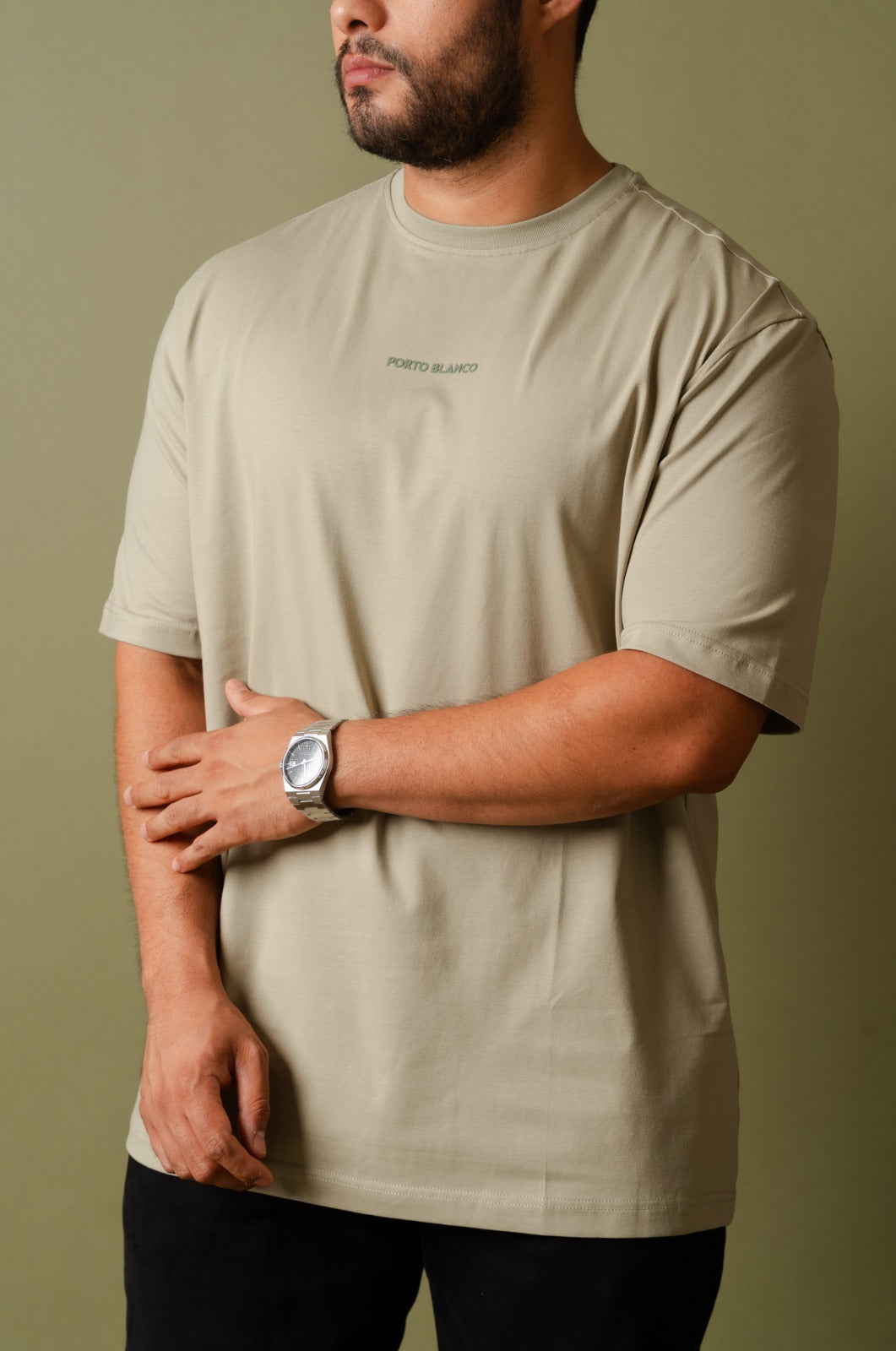 Playera Oversize Verde Salvia